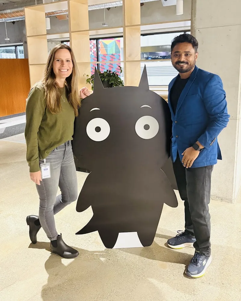 Thomas Androws with Krista Seiden, former Google Analytics evangelist, in California in 2025